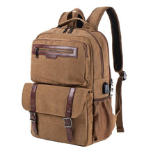 Load image into Gallery viewer, Canvas Shoulder Bag with the USB Interface(SUMMER HOT SALE FREE SHIPPING)