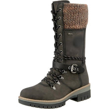 Load image into Gallery viewer, Women Winter Fashion Boots Lace-up Buckle