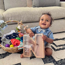 Load image into Gallery viewer, 【Buy 2 Free Shipping】🔥🔥Personalized Alphabet Wooden Piggy Bank