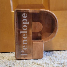 Load image into Gallery viewer, 【Buy 2 Free Shipping】🔥🔥Personalized Alphabet Wooden Piggy Bank