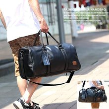 Load image into Gallery viewer, Oversized Waterproof Leather Travel Duffel Bag