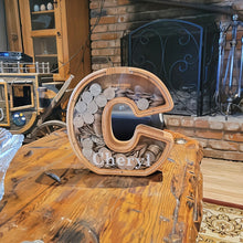 Load image into Gallery viewer, 【Buy 2 Free Shipping】🔥🔥Personalized Alphabet Wooden Piggy Bank