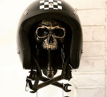 Load image into Gallery viewer, ☠️Motorcycle skull helmet holder (🎁gift for bikers).
