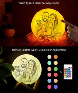 DIY Custom Photo Moon Lamp