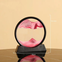 Load image into Gallery viewer, Moving Sand Art Picture Round Glass 3D 7/12inch
