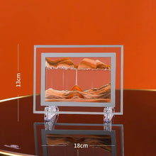 Load image into Gallery viewer, Moving Sand Art Picture Round Glass 3D 7/12inch

