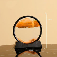 Load image into Gallery viewer, Moving Sand Art Picture Round Glass 3D 7/12inch
