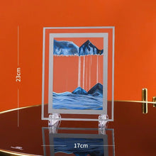 Load image into Gallery viewer, Moving Sand Art Picture Round Glass 3D 7/12inch
