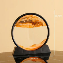 Load image into Gallery viewer, Moving Sand Art Picture Round Glass 3D 7/12inch
