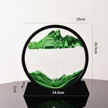 Load image into Gallery viewer, Moving Sand Art Picture Round Glass 3D 7/12inch
