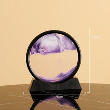 Load image into Gallery viewer, Moving Sand Art Picture Round Glass 3D 7/12inch
