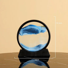 Load image into Gallery viewer, Moving Sand Art Picture Round Glass 3D 7/12inch
