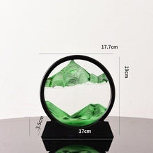 Load image into Gallery viewer, Moving Sand Art Picture Round Glass 3D 7/12inch

