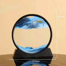 Load image into Gallery viewer, Moving Sand Art Picture Round Glass 3D 7/12inch

