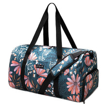 Load image into Gallery viewer, Original Floral Travel Duffel Bag Gym bag （with Shoe Compartment）
