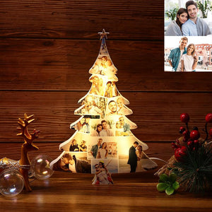 Custom Christmas Tree Photo Lights