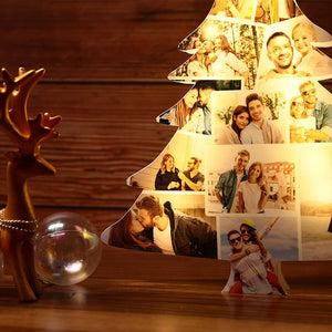 Custom Christmas Tree Photo Lights