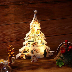 Custom Christmas Tree Photo Lights