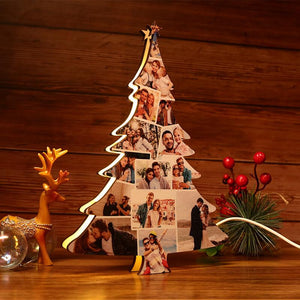 Custom Christmas Tree Photo Lights