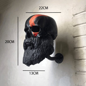 ☠️Motorcycle skull helmet holder (🎁gift for bikers).