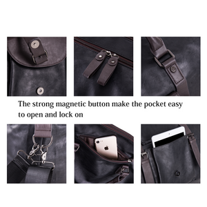 Oversized Leather Travel Duffel Bag