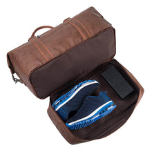 Load image into Gallery viewer, Leather Travel Duffel Bag（with Shoe Compartment）
