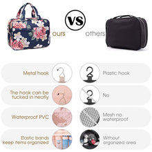 Load image into Gallery viewer, Large Hanging Toiletry Bag Travel Makeup Bag
