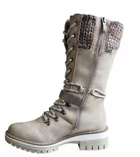 Load image into Gallery viewer, Women Winter Fashion Boots Lace-up Buckle
