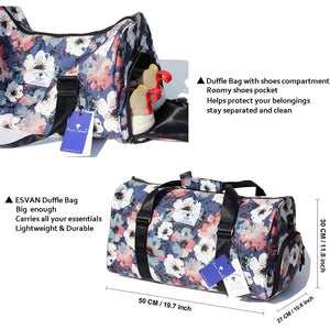 Original Floral Water Resistant Travel Duffel Gym Bag