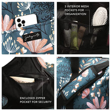 Load image into Gallery viewer, Original Floral Travel Duffel Bag Gym bag （with Shoe Compartment）
