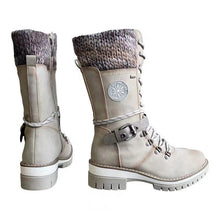Load image into Gallery viewer, Women Winter Fashion Boots Lace-up Buckle
