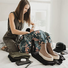 Load image into Gallery viewer, Original Floral Travel Duffel Bag Gym bag （with Shoe Compartment）
