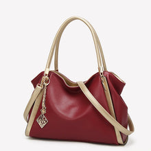 Load image into Gallery viewer, Leather Handbag-Toth Violet Wine
