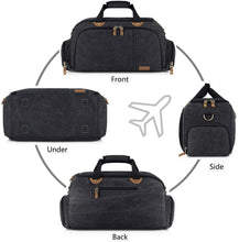 Load image into Gallery viewer, Canvas Travel Sports Gym Duffel Bag （with Shoes Compartment）
