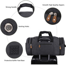 Load image into Gallery viewer, Canvas Travel Duffle Bag （with Shoe Compartment）
