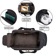 Load image into Gallery viewer, Canvas Travel Sports Gym Duffel Bag （with Shoes Compartment）
