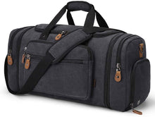 Load image into Gallery viewer, Canvas Travel Duffle Bag （with Shoe Compartment）
