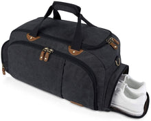 Load image into Gallery viewer, Canvas Travel Sports Gym Duffel Bag （with Shoes Compartment）
