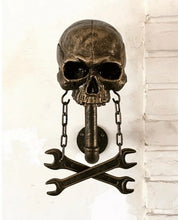 Load image into Gallery viewer, ☠️Motorcycle skull helmet holder (🎁gift for bikers).
