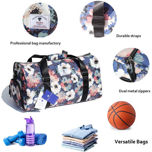 Original Floral Water Resistant Travel Duffel Gym Bag