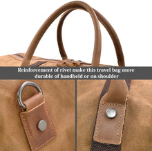 Load image into Gallery viewer, Waterproof Canvas Travel Duffel Bag
