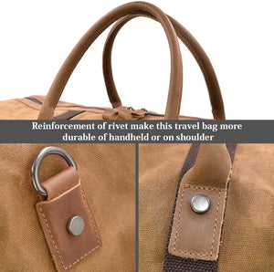 Waterproof Canvas Travel Duffel Bag