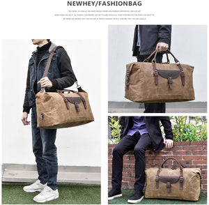 Waterproof Canvas Travel Duffel Bag