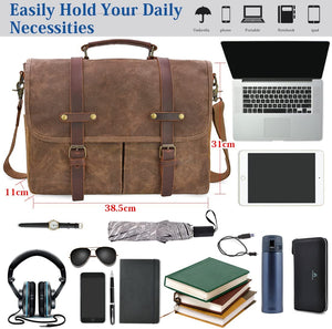 15.6 Inch Mens Messenger Laptop Bag