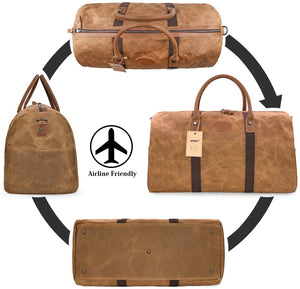 Waterproof Canvas Travel Duffel Bag