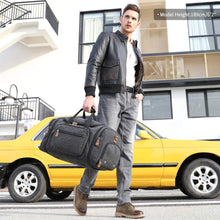 Load image into Gallery viewer, Canvas Travel Duffle Bag （with Shoe Compartment）
