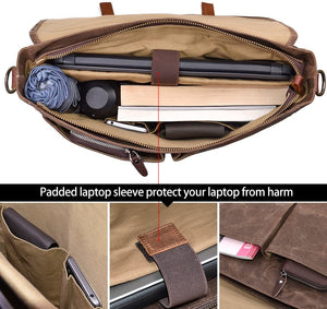 15.6 Inch Mens Messenger Laptop Bag