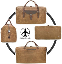 Load image into Gallery viewer, Waterproof Canvas Travel Duffel Bag

