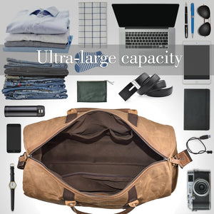 Waterproof Canvas Travel Duffel Bag
