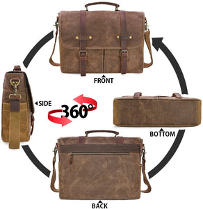15.6 Inch Mens Messenger Laptop Bag